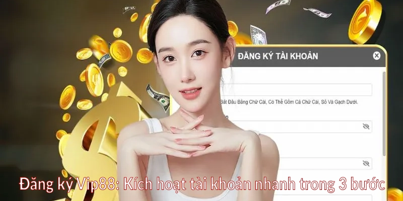 Đăng ký Vip88 - Kích hoạt tài khoản nhanh trong 3 bước