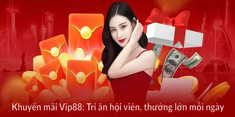 Khuyến mãi Vip88 - Tri ân hội viên, thưởng lớn mỗi ngày