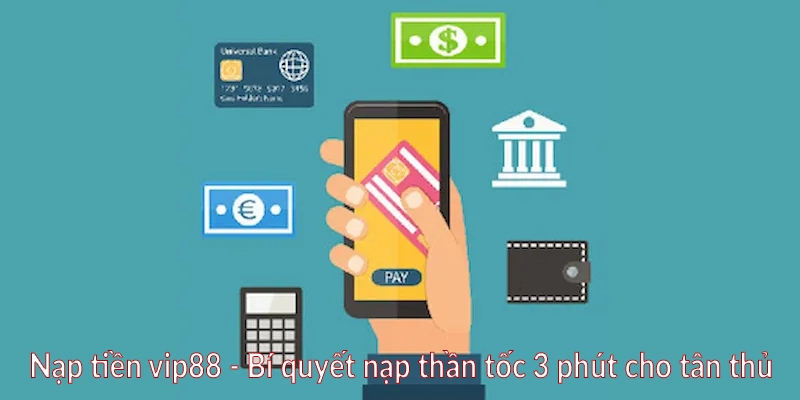 Nạp tiền vip88 - Bí quyết nạp thần tốc 3 phút cho tân thủ